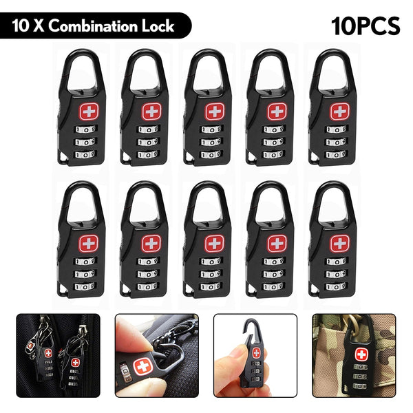 10x Code Padlock for Luggage